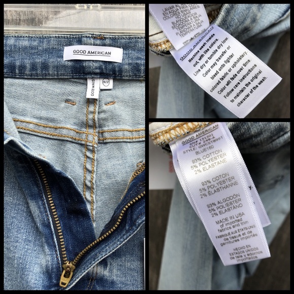 ✨Good American Good Waist distressed skinny jeans✨ - Picture 7 of 7